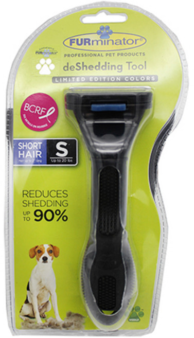 퍼미네이터 디쉐딩툴 반려동물 브러쉬 단모용 소, 블랙, 1개