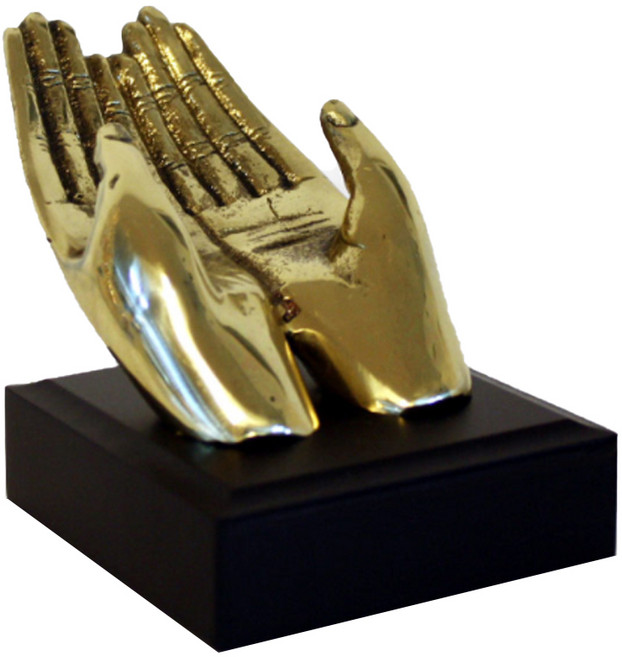 해울라이프 팀버 황동 손 명함꽂이, 1단, 1개