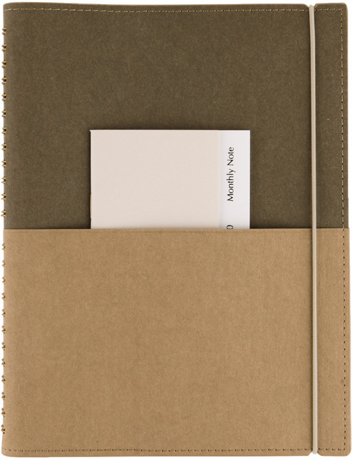 Half Diary WOB, 진갈색 + 황토색, 1개