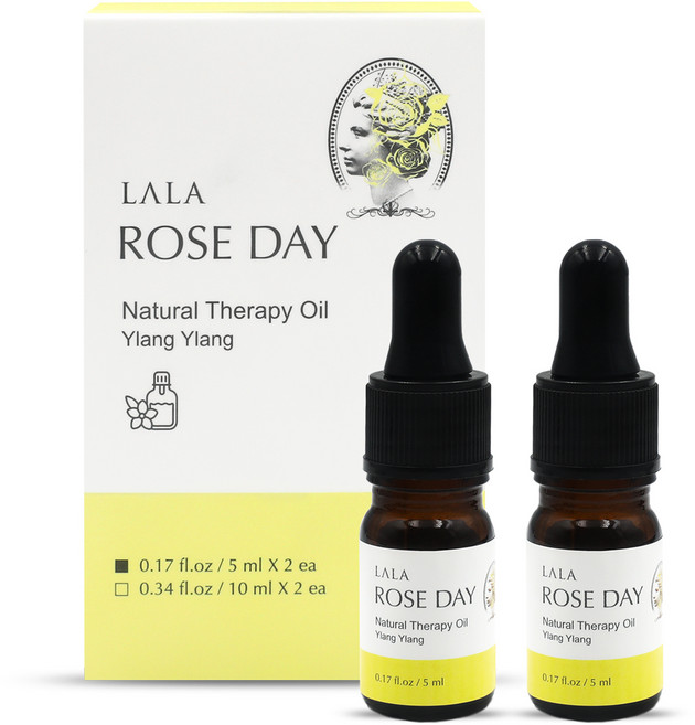 라라로즈데이 시즌2 오일 스포이드 이너퍼퓸 일랑일랑향, 5ml, 2개