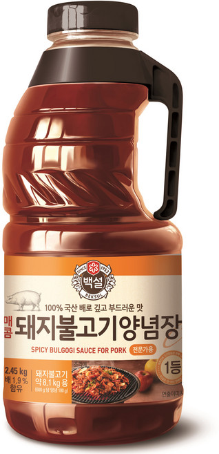 백설매콤한 돼지 불고기 양념, 2.45kg, 1개