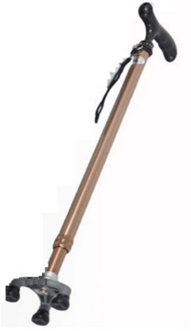 고급 알루미늄 합금 지팡이, 구리색, 1개