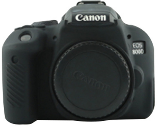 캐논 800D 카메라 실리콘 바디보호용 케이스 블랙, 1개