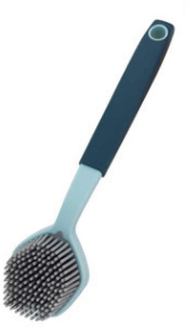 주방 후라이팬 실리콘 세척솔, 스카이블루, 1개