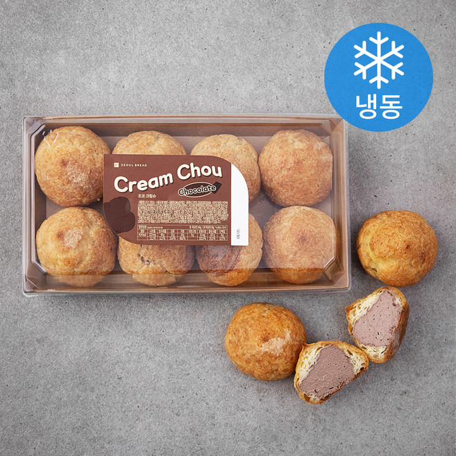 서울브레드 초코 크림슈 (냉동), 30g, 8개입, 1개