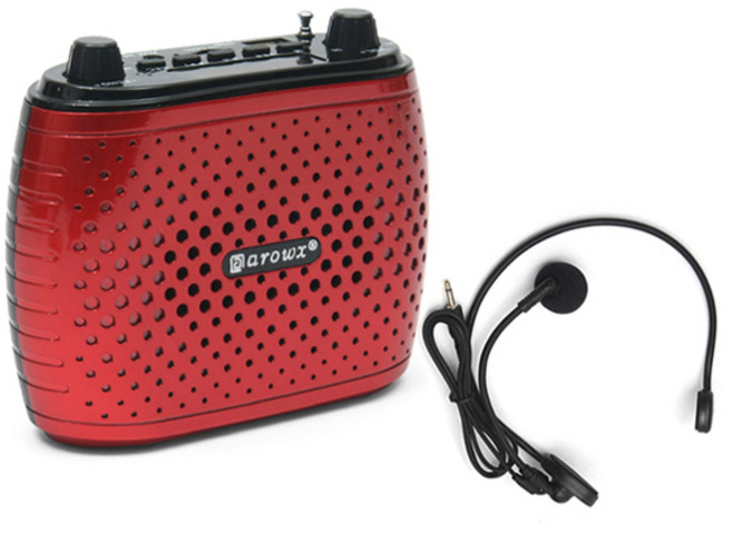 ZIO-BIZ 고출력 40W 유무선 휴대용 마이크 레드, WX7(마이크), K7(앰프)