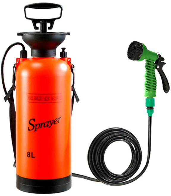 지오비즈 휴대용 캠핑 샤워기 고급형 8L, 혼합색상, 1개