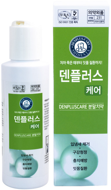 덴플러스 케어 분말치약, 100g, 1개