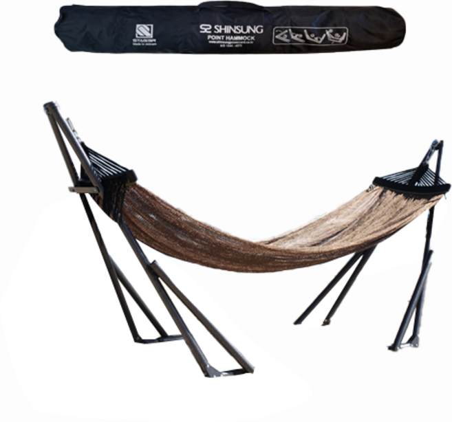 STAGER 해먹 스탠드 세트, 브라운