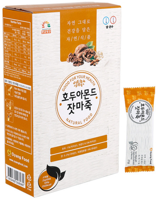 햇살빚은 호두 아몬드 잣 마죽, 21g, 1개