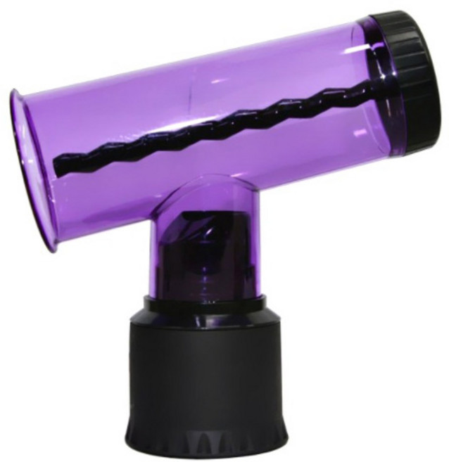 바이온 매직 헤어컬링 미용기기 웨이브만들기 헤어롤, 퍼플, 1개