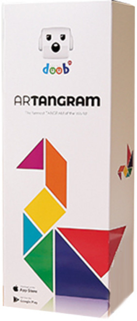 AR TANGRAM 칠교놀이퍼즐 자석형, 혼합색상, 1개
