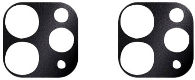 스코코 레더 블랙 유니스킨 카메라 렌즈 2p + 렌즈 커버 보호필름 2p 세트, 1세트