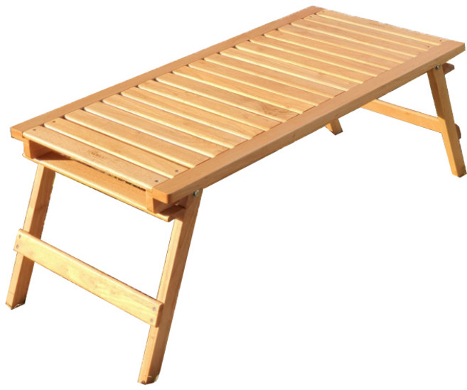 톰벳 우드 모던 캠핑 테이블 + 고급 가방 세트, 내추럴