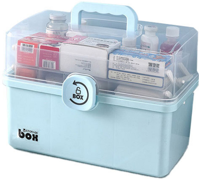 삐용삐용 구급상자 블루 특대형, 1개