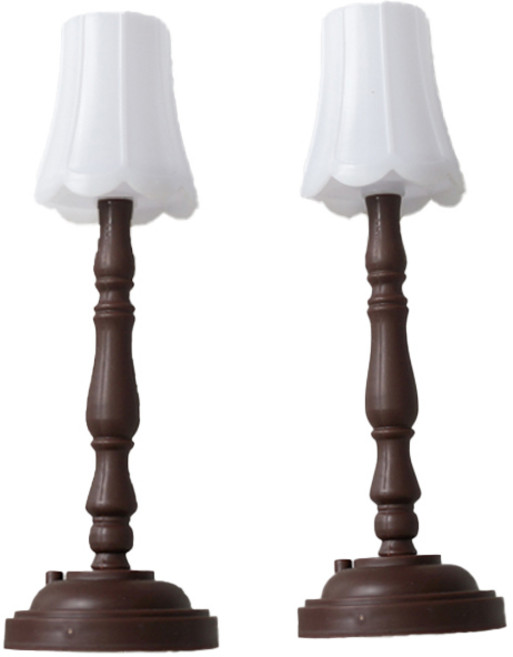 케이트가든 앤틱 미니 램프 스탠드 조명 2P, 브라운