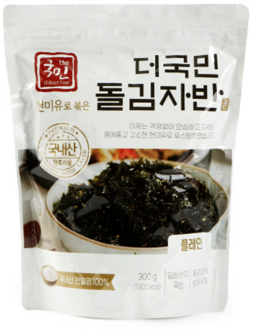 더국민 현미유로 볶은 돌김자반, 300g, 1개