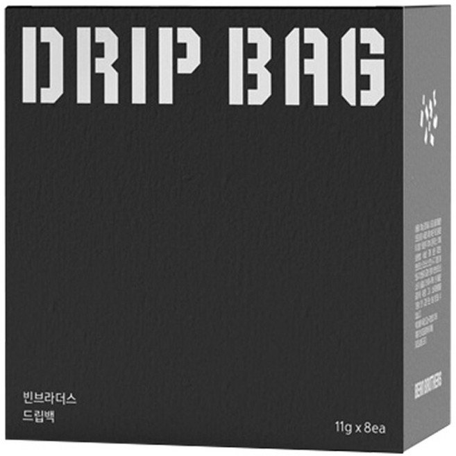 빈브라더스 블랙 4p + 화이트 4p 드립백 커피, 8개입, 1개