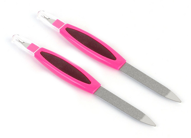 큐티클제거 손톱야스리 네일파일, 랜덤색상, 2개