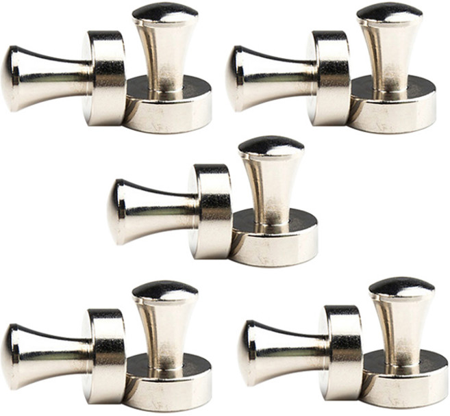 티온스 네오디움 자석 고정핀 L U82, 실버, 10개