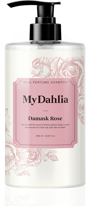 마이달리아 리얼 퍼퓸 샴푸 다마스크 로즈향, 1개, 1L