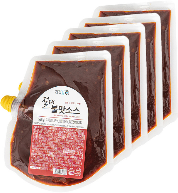 간편한식 절대 불맛소스, 5개, 500g
