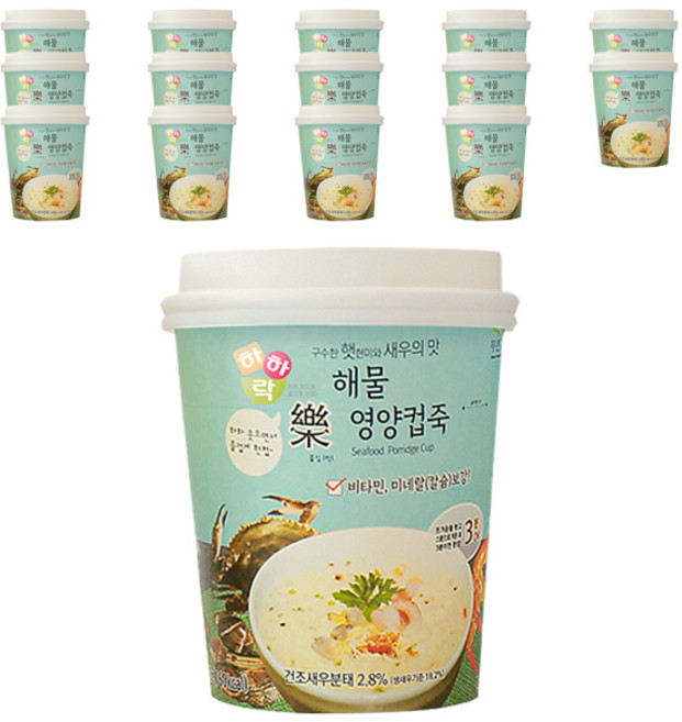 푸른가족 해물 영양컵죽, 40g, 15개