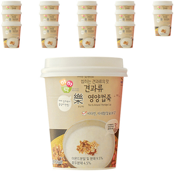 푸른가족 견과류 영양컵죽, 40g, 15개