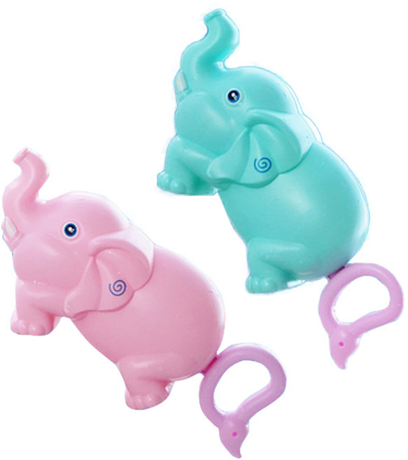 코끼리 물총 목욕놀이완구 2p, 블루+핑크, 1세트