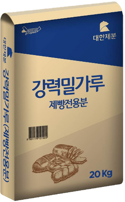 대한제분 강력밀가루 제빵전용분, 20kg, 1개