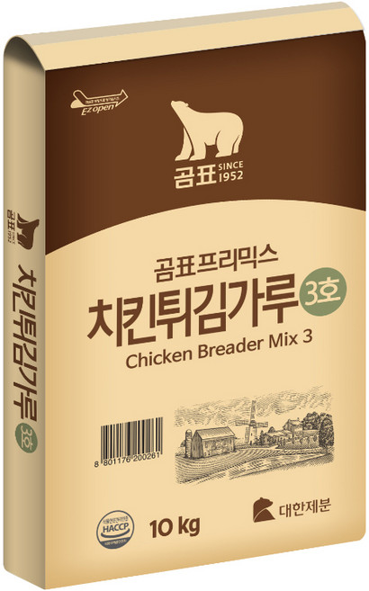 곰표 치킨 튀김가루 3호, 10kg, 1개
