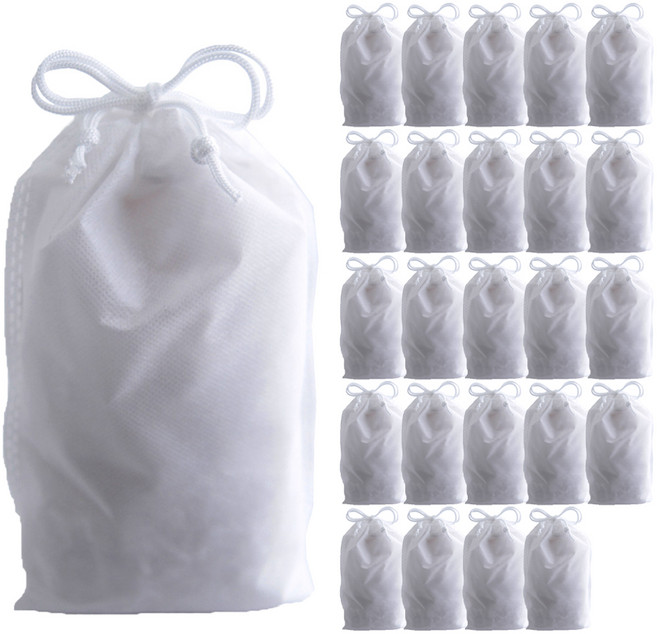 부직포 복주머니 더스트백 20 x 27 cm 25p, 화이트, 1개