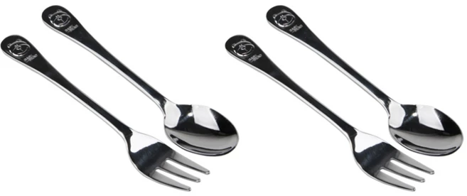 블룸엣홈 베어 유아용 스푼포크세트, 스푼 2p + 포크 2p, 1세트 - 쿠팡