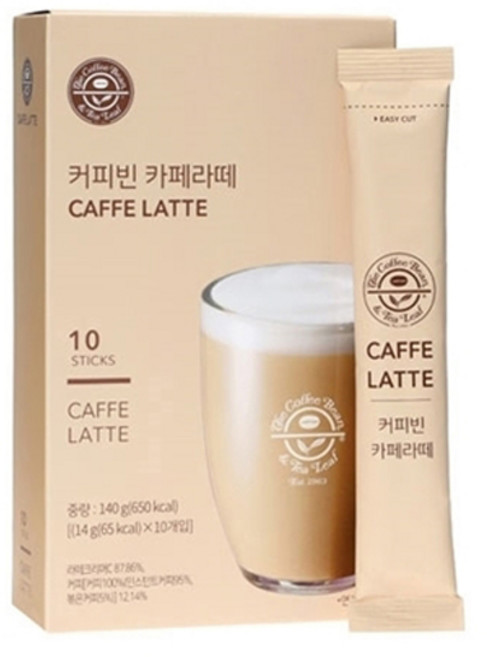 커피빈 카페라떼 원두커피믹스, 14g, 10개입, 1개