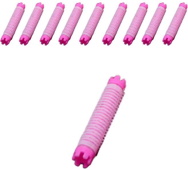 매직 볼륨 롯드 10개 3호(8*1.3cm) 색상랜덤, 핑크,옐로우, 1개