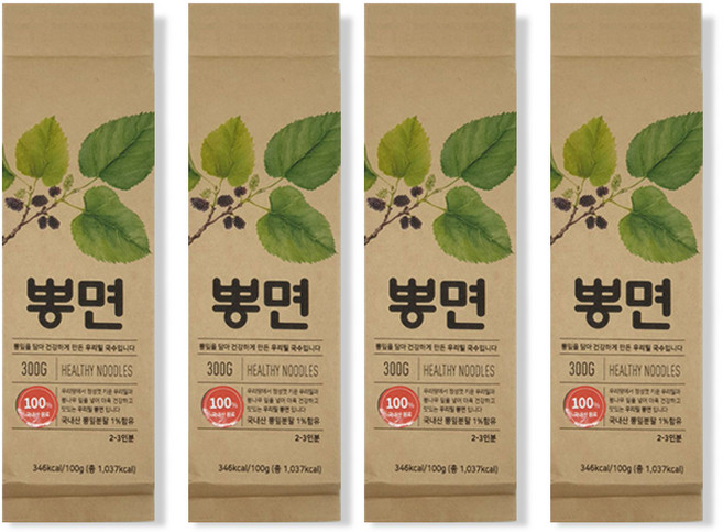 이레농원 우리밀 뽕면, 300g, 4개