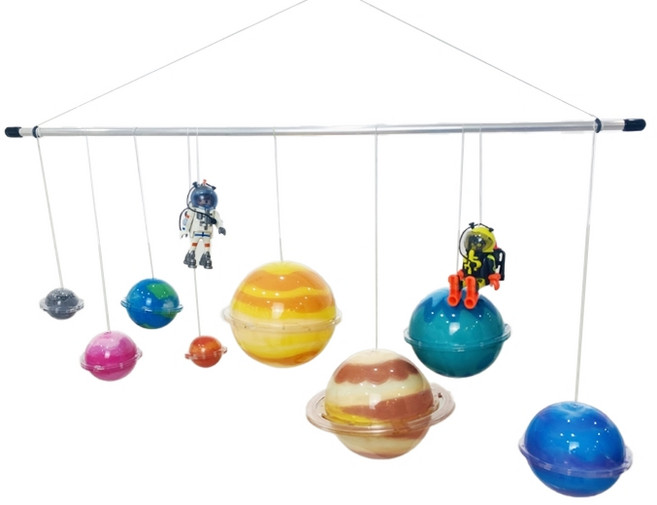 우주야 놀자 행성 컬러 모빌 DIY 키트, 혼합색상, 1개