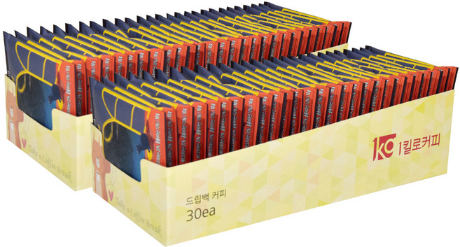 1킬로커피 부담없는 밤 드립백커피, 10g, 30개입, 2개