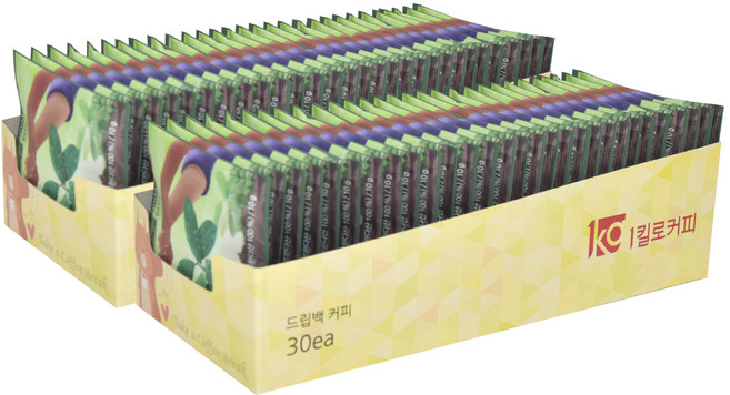 1킬로커피 페어 르완다 드립백커피, 10g, 60개입, 1개