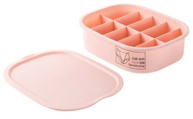 팝마인즈 속옷 생리대 분리 정리 수납 보관함 10칸, 1개