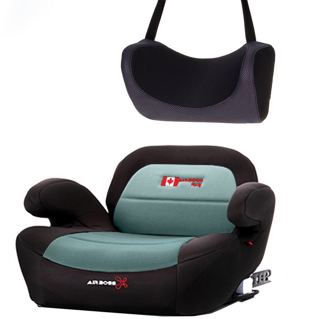 에어보스 록키 휴대용 부스터카시트 + 서포트 헤드쿠션, 민트 그레이(카시트)