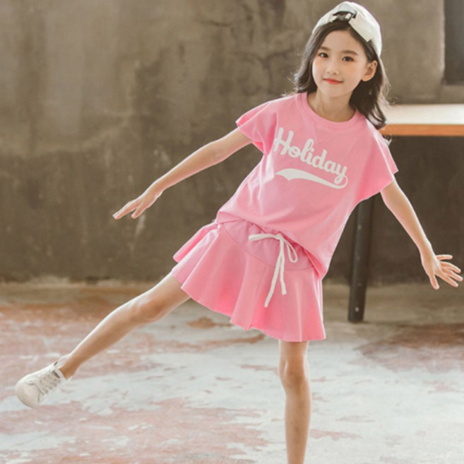 앤젤아이 여아용 홀리데이 치마 바지세트