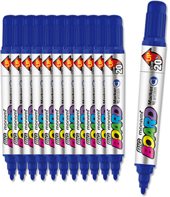 모나미 점보형 빅 보드마카, 블루, 12개