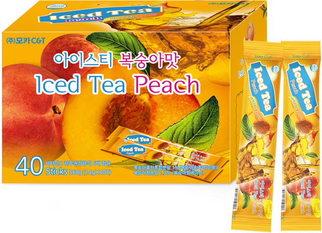 아이스티 복숭아, 14g, 40개입, 1개