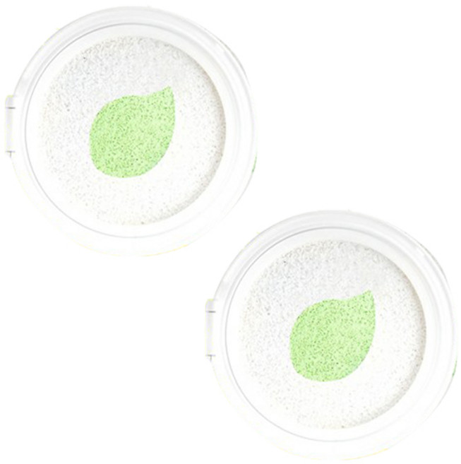 스포메틱스 그린 네츄럴 선쿠션 SPF50+ PA++++ 리필, 2개, 25g