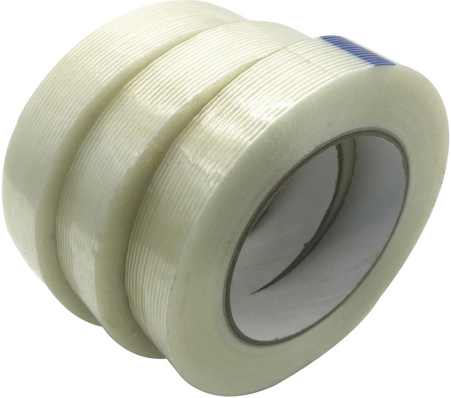 6 투명 유리섬유 스트라이프 테이프 1.8cm x 50m, 3개