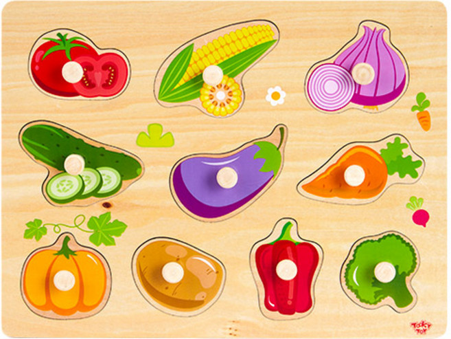 투키토이 야채꼭지 판퍼즐, 1개, 10피스