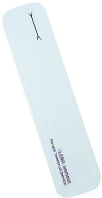 크린챔버 휴대용 UV LED BAT USB 충전 라운드 칫솔살균기, DK-900, 블루 + 화이트