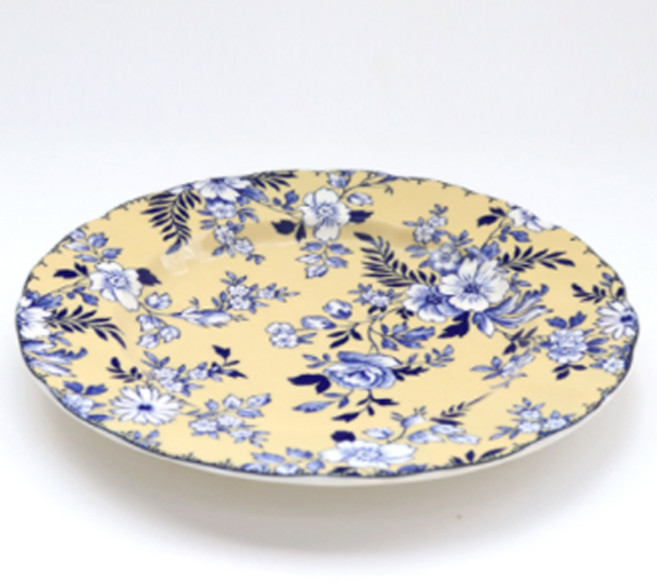 존슨브라더스 빈티지 접시, 옐로, 1개