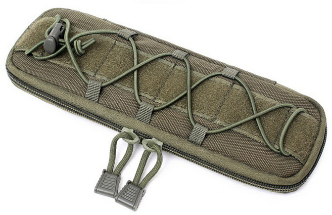 스태리 야외 캠핑 나이프 가방 25 x 8 cm, 그린, 1개